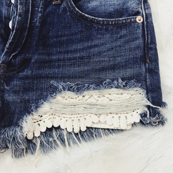 Free People Distressed Shorts - Picture 3 of 4